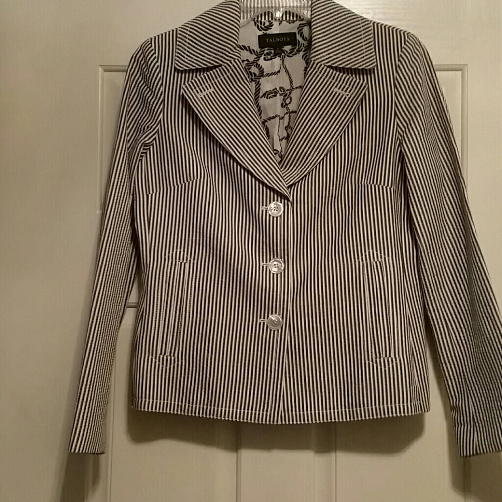 TALBOT PINSTRIPE JACKET NWOT